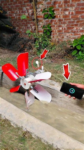 DIY Hydroelectric Generator from Nature for Off-Grid Power & Water! #reels #experiements