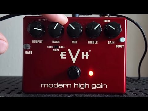 One of the best distortion pedals I’ve tried in a long time. The Dunlop MXR EVH Modern High Gain