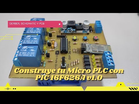 ⚡ Construye tu propio Micro PLC con PIC 16F628A, Soporte Riel DIN, Regulador 5v 3A