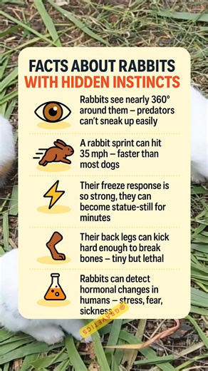 30K views · 27 reactions | ️ Facts About Rabbits With Hidden Instincts #RabbitFacts #AnimalInstincts #WildlifeFacts #NatureIsWild #PetFacts #AnimalBehavior | Gravetics | Facebook