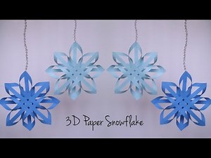 How to Make Paper Snowflakes | Easy Snowflake pattern | DIY Christmas Decorations