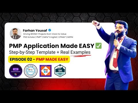 Episode 02 Ace Your PMP Application | Step by Step Guide to Get Approved @YourResourcePerson