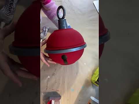 Large Christmas Bell Made From Dollar Tree Bowls