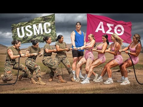 Sorority Chicks Destroyed by US Marines in Fitness Competition