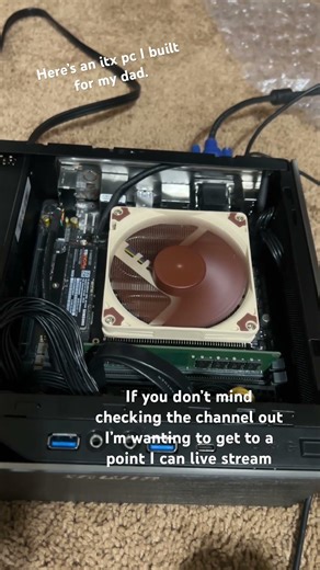 ITX pc I built my dad.