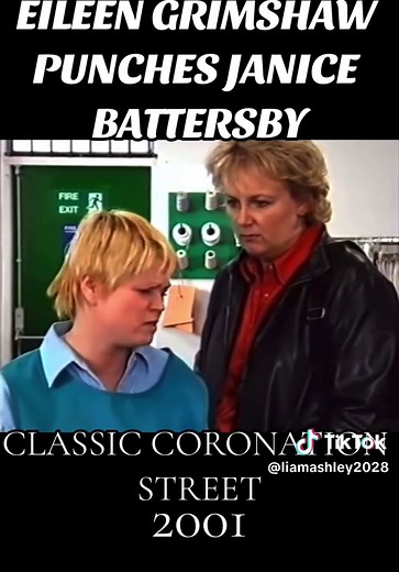 Classic Coronation Street 2001 Catfight: Eileen Grimshaw Punches Janice Battersby