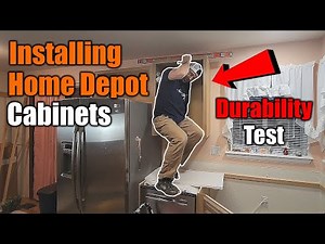 Home Depot Kitchen Remodel | Upper Cabinets | Expert Install | THE HANDYMAN |