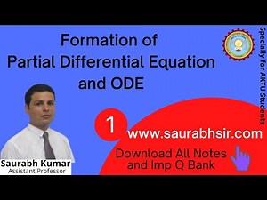 𝐋-𝟏 |-- 𝐅𝐨𝐫𝐦𝐚𝐭𝐢𝐨𝐧 𝐨𝐟 𝐎𝐃𝐄 𝐚𝐧𝐝 𝐏𝐃𝐄