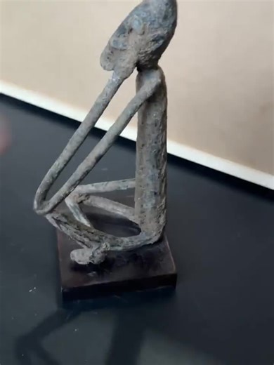Antique Dogon Bronze Figure - Seated Ancestor Sculpture From Mali, 9" Tall - Etsy
