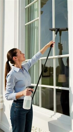 Simple Window Glass Cleaning Tutorial #windowcleaning #automobile #stisfying #memes #water