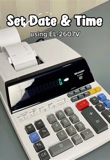 Setting Date and Time on EL-2607V Receipts