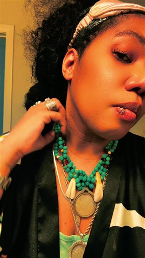 Unique Choker Handmade with Indian Head Coin and Bison Teeth