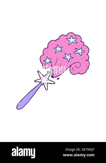 popping motion animation of cartoon magic wand Stock Video Footage - Alamy