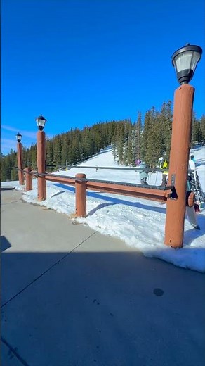 Sunny Ski Day at Keystone Resort | Blue Skies and Skiers on the Mountain