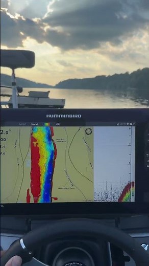 Humminbird Thru-Hull Transducer 72mph - solid bottom reading 👌🏼