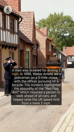 In 1896, a policeman on a bicycle chased down the first person ever ticketed for speeding. | Amazing World