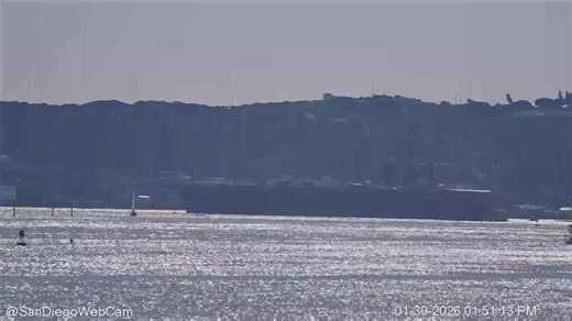 USS Theodore Roosevelt (CVN-71) Outbound | San Diego Web Cam