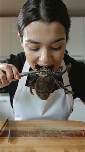 ASMR Women Eating Tarantula