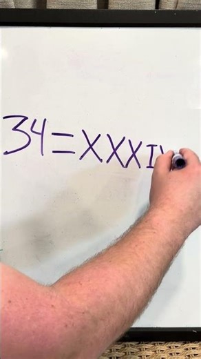 How to Write 34 in Roman Numerals