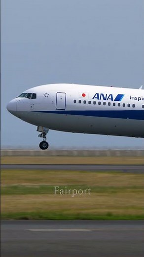 ANA 767 take off. #飛行機動画 #b767 #山口宇部空港