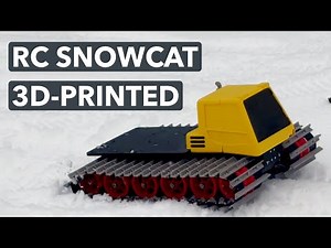 I designed and 3D-printed an RC Snowcat