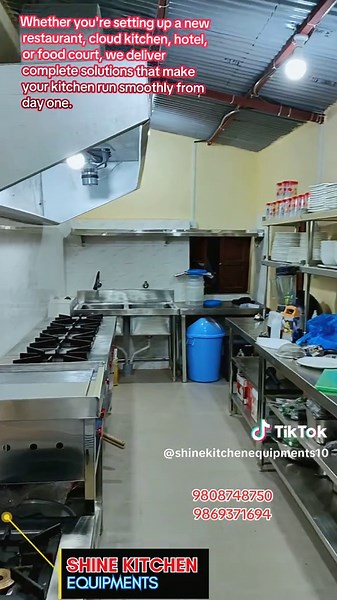Full Kitchen Set-up Full Kitchen Equipments #hotel #kitchensetup #resort #kitchen #commerical