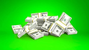 Falling Money Green Screen - Dollar Rain Effect Free Download