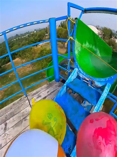 Exciting Parkour at Bella Ciao Water Park Slide