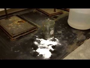 How to clean up an acid spill