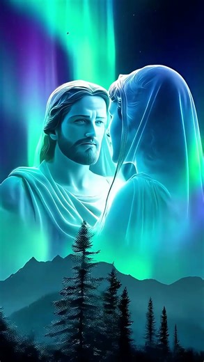 Jesus with Mary | Beautiful Sketch Artwork | Spiritual Drawing