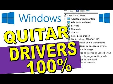 COMO QUITAR DRIVER EN WINDOWS 10 y versiones menores