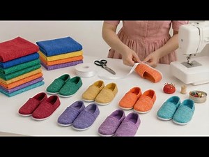 One Simple Fabric Trick → Endless Cozy Slippers