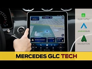 Media Screen in the Mercedes GLC 350e | Apple CarPlay, Android Auto, Nav and more!