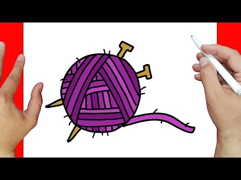 Cómo dibujar lana paso a paso | Dibujos fáciles
