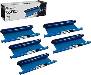 LD Products Compatible Fax Refill Roll Replacement for Panasonic KX-FA93 (Black, 5-Multipack) Compatible with The Following Panasonic Models KX-FHD331 KX-FHD332 KX-FHD335 KX-FHD351