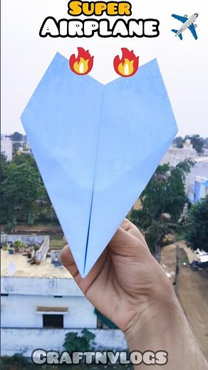 How To Make Best Paper Airplane ✈️ 😱 || New Amazing Plane #shorts #diy #paper #plane