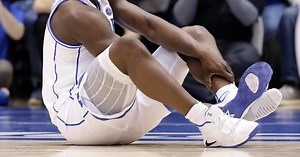 Duke star's Nike shoe blows out