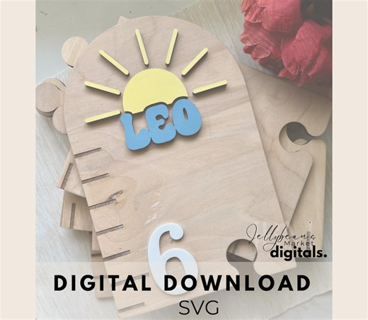 Sunshine Growth Chart SVG File: Laser Cut Nursery Decor (digital Download - Etsy