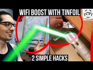 How To Boost WiFi With Tin Foil (WiFi Life Hacks)