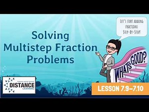 Multistep Fraction Problems