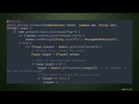 Adding Optional Arguments to Your Bukkit Commands