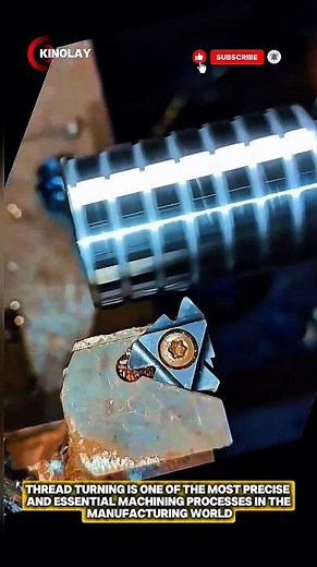 Mastering Thread Turning: Precision Engineering at Its Finest‼️#short #technology