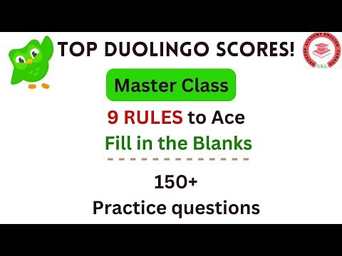 Fill in the Blanks Masterclass - Duolingo English Test | Tips, Examples & Practice