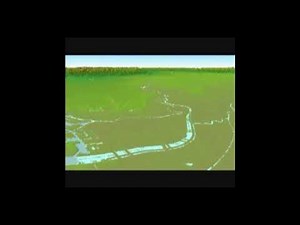 関東平野地形シミュレーション Topography around Tokyo.