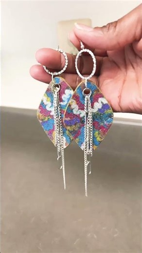 Cork earrings jewelry making Ideas #smallbusiness#Jewelry making ideas #corkearrings