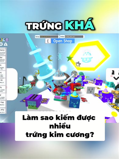 Cách thông dụng để kiếm Diamond Egg! #roblox #beeswarmsimulator