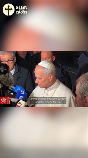 27K views · 637 reactions | Pope Leo speaks out AGAINST Trump's peace plan for Ukraine. | Sign of the Cross | Facebook