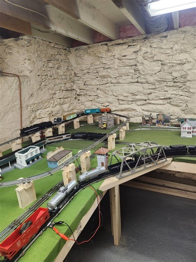 Lionel Trains | I decided I wanted a train layout this year instead of just under the christmas tree so I went to the basement and got started here's my progress so f... | Facebook