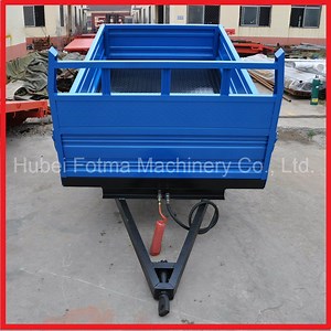 [Hot Item] Tractor-Mounted Single Axle Hydraulic Tipping Trailer