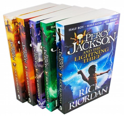 Percy Jackson Series by Rick Riordan 5 Books Collection Box Set - Ages 9-14 - Paperback